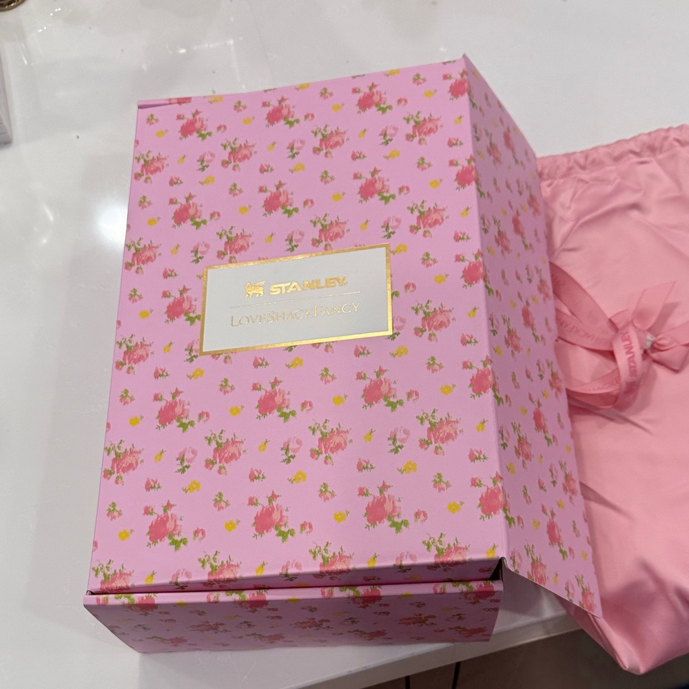 Stanley Pink and Gold Floral Box